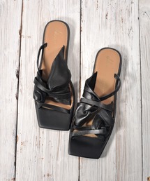 WEICA（ウェイカ）の「【EBLOUNA エブローナ】コンフォート シープレザースクエアトゥサンダル（サンダル）」