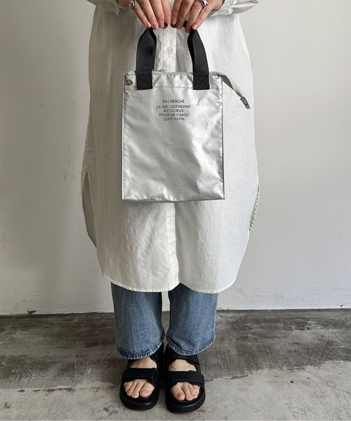 COMMON WARE(コモンウェアー)の「EC : ルシェルシェ保冷ランチトートバッグ Mサイズ(お弁当箱・レディース・シルバー/シルバー系その他/シルバー系その他2・FREE)」の14枚目の写真