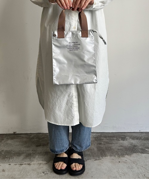 COMMON WARE(コモンウェアー)の「EC : ルシェルシェ保冷ランチトートバッグ Mサイズ(お弁当箱・レディース・シルバー/シルバー系その他/シルバー系その他2・FREE)」の13枚目の写真