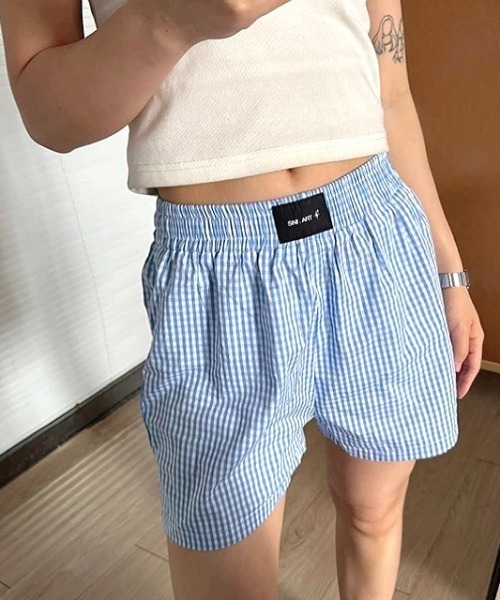 ワケあり商品 /アウトレット】チェック柄 ショートパンツ 千鳥柄