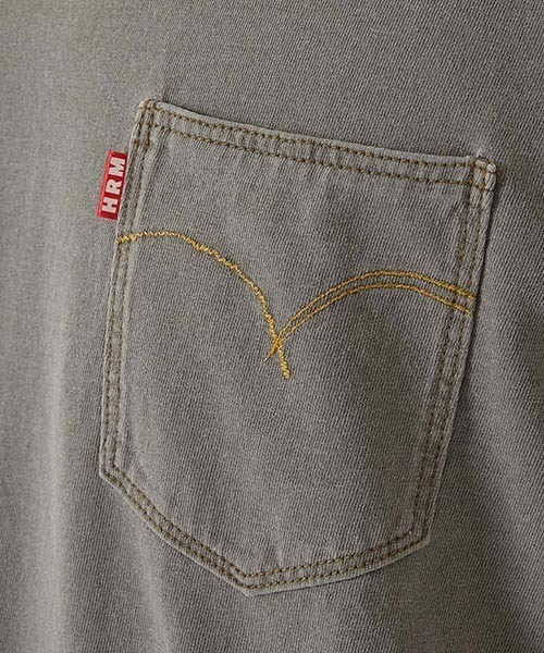 HOLLYWOOD RANCH MARKET(ハリウッドランチマーケット)の「ケミカルウォッシュ アメリカンヴィンテージ テンジク ウエスタンショートスリーブT(Tシャツ/カットソー・メンズ・チャコール・MEDIUM/SMALL/LARGE/X-LARGE)」の8枚目の写真