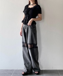 NOMAE | レースフリルトップス(Tシャツ/カットソー)