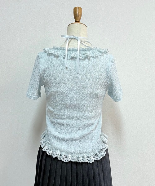 tシャツ レースフリルトップス レディース NOMAE tシャツ レースフリルトップス レディース : ZOZOTOWN