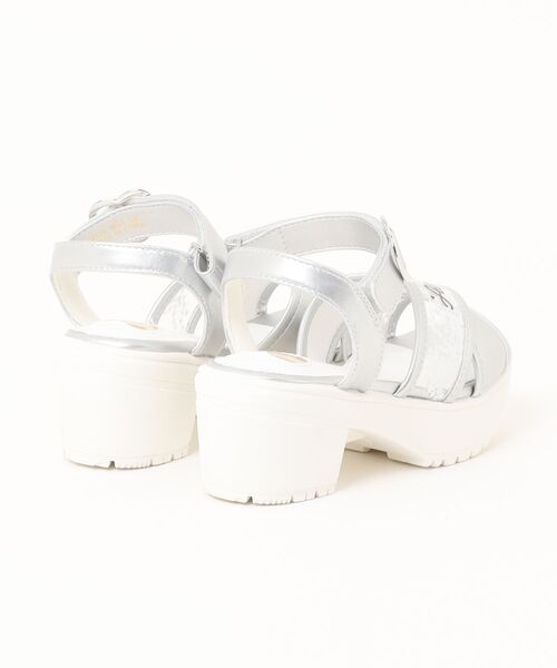 algy（アルジー）の「クリアベルトサンダル（サンダル・キッズ・ブラック/シルバー・23/24/22/20/21）」の3枚目の写真