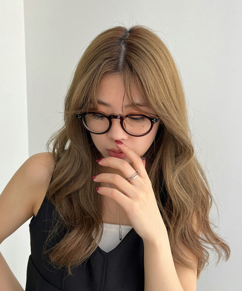 CAPRICIEUX LE'MAGE（カプリシューレマージュ）の「ボストンメガネ（メガネ・レディース・クリア/ブラック・FREE）」の3枚目の写真