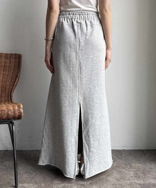 DouDou（ドゥドゥ）の「【WEB限定】スウェット切替デニムスカート（スカート・レディース・グレー・FREE）」の13枚目の写真