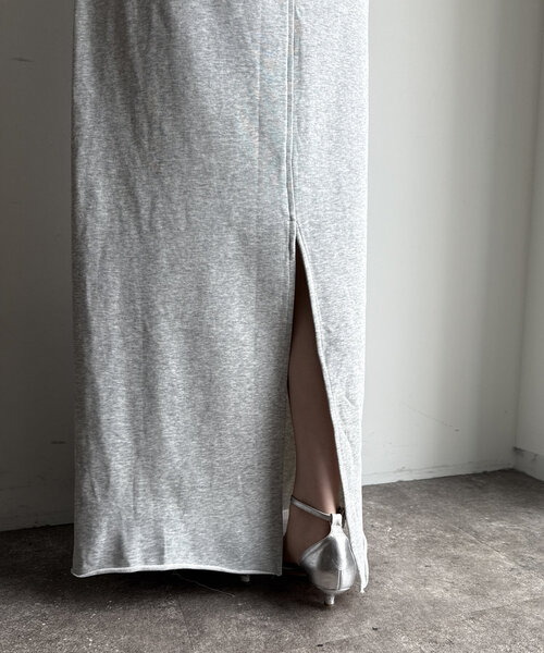 DouDou（ドゥドゥ）の「【WEB限定】スウェット切替デニムスカート（スカート・レディース・グレー・FREE）」の15枚目の写真