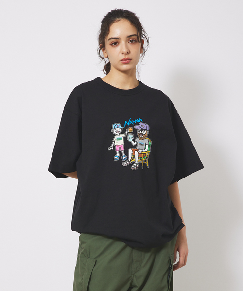NANGA(ナンガ)の「【NANGA/ナンガ】ECOHYBRID イラストレーターTシャツシリーズ/HIROAKI USHIODA/ユニセックス(Tシャツ/カットソー・メンズ・ホワイト系その他/ブラック系その他/グレー系その他/ピンク系その他/ホワイト系その他2/ブラック系その他2/グレー系その他2/ピンク系その他2・M/L/XL)」の6枚目の写真