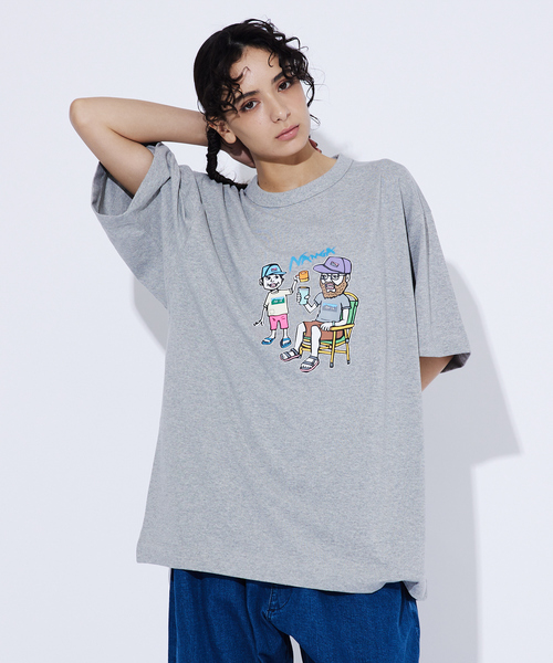 NANGA(ナンガ)の「【NANGA/ナンガ】ECOHYBRID イラストレーターTシャツシリーズ/HIROAKI USHIODA/ユニセックス(Tシャツ/カットソー・メンズ・ホワイト系その他/ブラック系その他/グレー系その他/ピンク系その他/ホワイト系その他2/ブラック系その他2/グレー系その他2/ピンク系その他2・M/L/XL)」の7枚目の写真