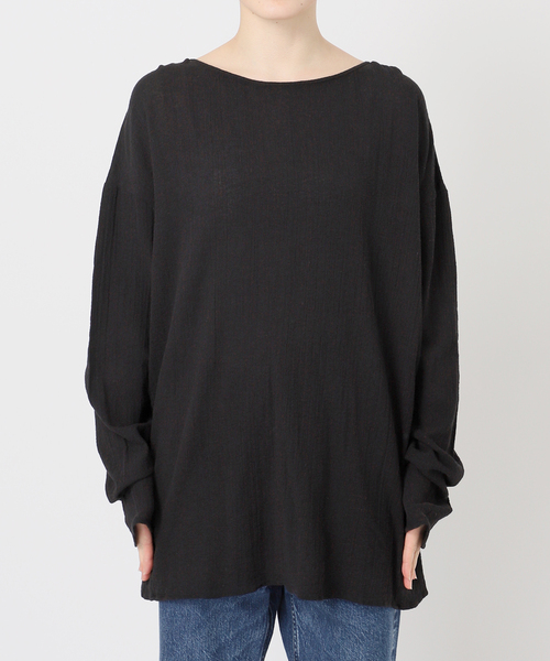 Spick & Span(スピックアンドスパン)の「コットンクレープルーズプルオーバー(シャツ/ブラウス・レディース・ブラック/ホワイト系その他/ベージュ・FREE)」の19枚目の写真