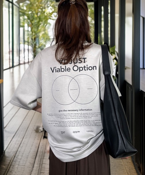 Candlestick(キャンドルスティック)の「肌ざわり美人 とろみ オーガンジープリント リラクシング ハーフスリーブ Tシャツ 韓国ファッション 接触冷感(Tシャツ/カットソー・レディース・ホワイト系1/ホワイト系2/ブラック系2/ベージュ系1/ブラック系1/ベージュ系2・M/L)」の6枚目の写真