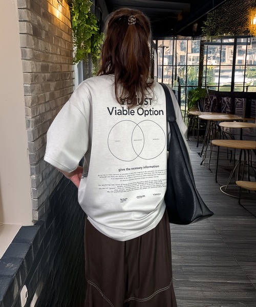 Candlestick(キャンドルスティック)の「肌ざわり美人 とろみ オーガンジープリント リラクシング ハーフスリーブ Tシャツ 韓国ファッション 接触冷感(Tシャツ/カットソー・レディース・ホワイト系1/ホワイト系2/ブラック系2/ベージュ系1/ブラック系1/ベージュ系2・M/L)」の10枚目の写真