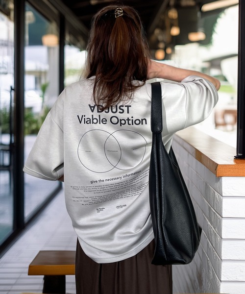 Candlestick(キャンドルスティック)の「肌ざわり美人 とろみ オーガンジープリント リラクシング ハーフスリーブ Tシャツ 韓国ファッション 接触冷感(Tシャツ/カットソー・レディース・ホワイト系1/ホワイト系2/ブラック系2/ベージュ系1/ブラック系1/ベージュ系2・M/L)」の11枚目の写真
