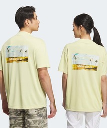 adidas（アディダス）の「HEAT. RDY バックグラフィック モックネック半袖Tシャツ【adidas Golf/アディダスゴルフ】（ポロシャツ）」