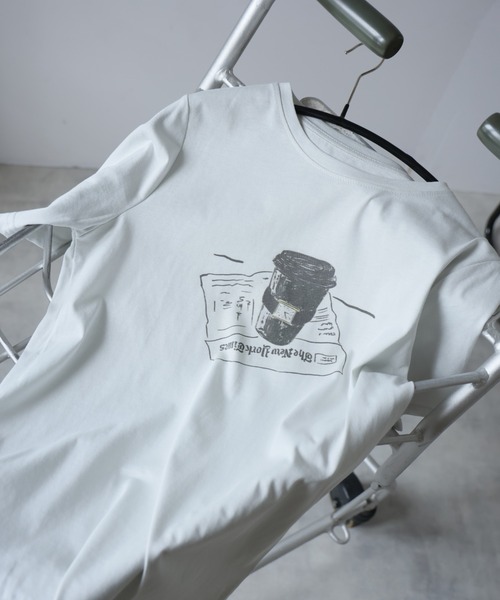 Girly Doll(ガーリードール)の「フロントプリントイラストTシャツ(Tシャツ/カットソー・レディース・ダークグレー/ライトグレー・F)」の16枚目の写真
