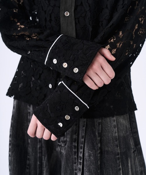 seyto（セイト）の「Western lace short shirt / ウエスタンシャツ