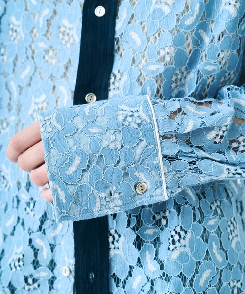 seyto サイズ2 / ウエスタンシャツレースシャツ ★即完売品 seyto（セイト）の「Western lace short shirt / ウエスタンシャツ