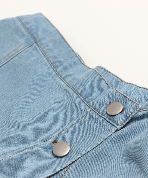 chil2（チルツー）の「デニムスカートパンツ（デニムスカート・キッズ・グレー/ブルー/ブラック/サックスブルー・120cm/130cm/140cm）」の22枚目の写真