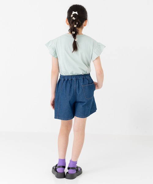 chil2（チルツー）の「デニムスカートパンツ（デニムスカート・キッズ・グレー/ブルー/ブラック/サックスブルー・120cm/130cm/140cm）」の12枚目の写真