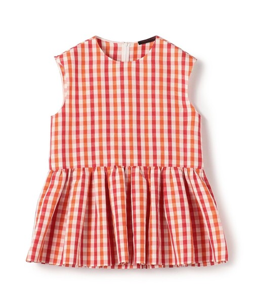 美品✨ドゥロワー ペプラムプルオーバー シルク ブラウス タータンチェック KOEISTORE ブラウス レディース 秋 冬 秋冬 黒 ギンガムチェック