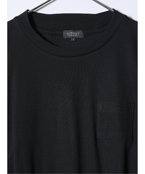 TAKA-Q(タカキュー)の「【ストレッチ】スーティスト リブスタート クルーネック 半袖 Tシャツ(Tシャツ/カットソー・メンズ・ホワイト/ライトグレー/ブラック・MEDIUM/LARGE/X-LARGE)」の13枚目の写真