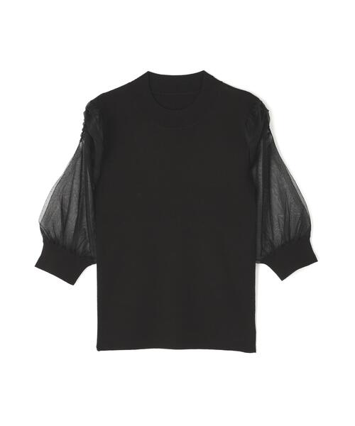 NATURAL BEAUTY BASIC(ナチュラルビューティーベーシック)の「◇シアースリットスリーブニット(ニット/セーター・レディース・ブラック/グレー/ブラウン/ライトグリーン・FREE)」の5枚目の写真