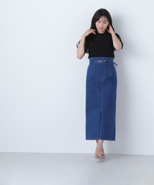 NATURAL BEAUTY BASIC(ナチュラルビューティーベーシック)の「◇シアースリットスリーブニット(ニット/セーター・レディース・ブラック/グレー/ブラウン/ライトグリーン・FREE)」の11枚目の写真