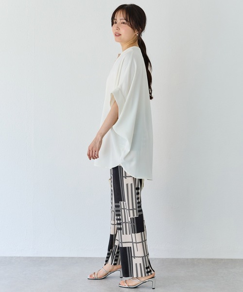 INCEDE(インシード)の「総柄プリーツパンツ(その他パンツ・レディース・ブラック/ブラック系その他・M/L)」の12枚目の写真