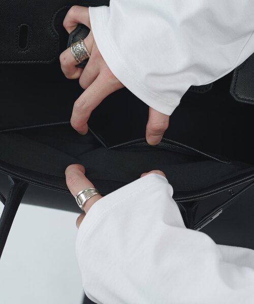 Lui's（ルイス）の「オリジナルカウレザーハンドルバック（トートバッグ・メンズ・ブラック・FREE）」の7枚目の写真