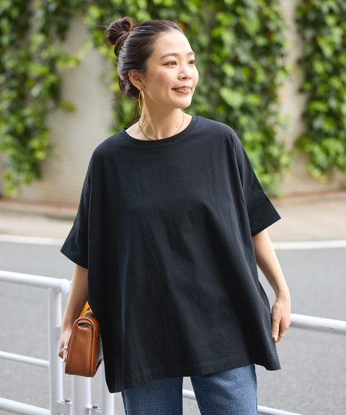 ウォッシャブル / 汗染み防止ワイドTEE（Tシャツ/カットソー