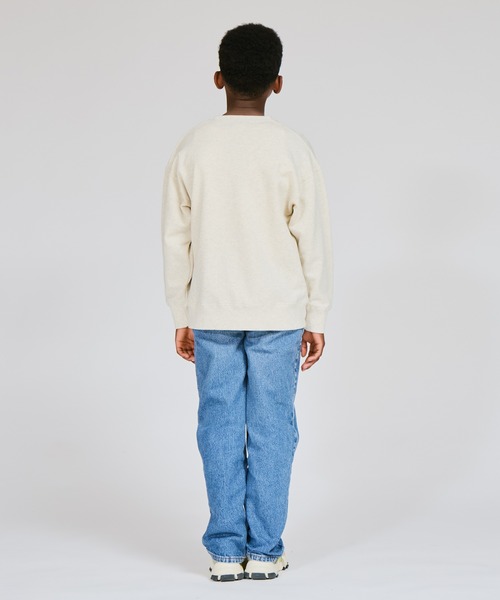 Champion（チャンピオン）の「【Champion/チャンピオン】キッズ クルーネックスウェットシャツ（スウェット・キッズ・ダークグリーン系/グレー/オートミール/ネイビー・160/110/100/150/120/130/140）」の7枚目の写真