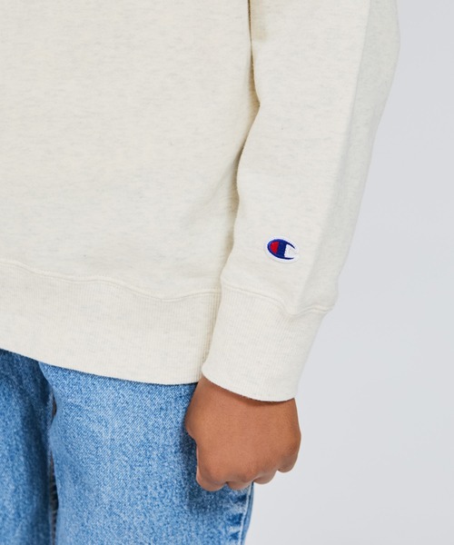 Champion（チャンピオン）の「【Champion/チャンピオン】キッズ クルーネックスウェットシャツ（スウェット・キッズ・ダークグリーン系/グレー/オートミール/ネイビー・160/110/100/150/120/130/140）」の9枚目の写真