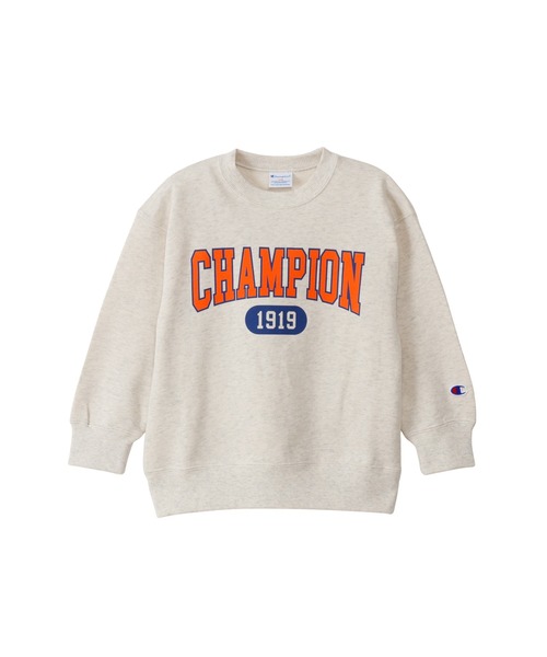 Champion（チャンピオン）の「【Champion/チャンピオン】キッズ クルーネックスウェットシャツ（スウェット・キッズ・ダークグリーン系/グレー/オートミール/ネイビー・160/110/100/150/120/130/140）」の11枚目の写真
