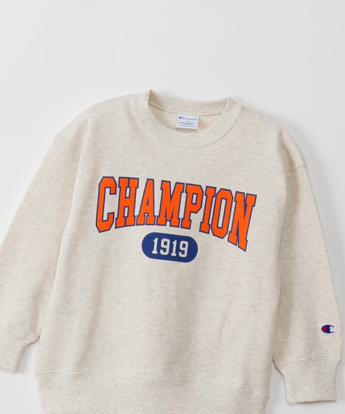 Champion（チャンピオン）の「【Champion/チャンピオン】キッズ クルーネックスウェットシャツ（スウェット・キッズ・ダークグリーン系/グレー/オートミール/ネイビー・160/110/100/150/120/130/140）」の13枚目の写真