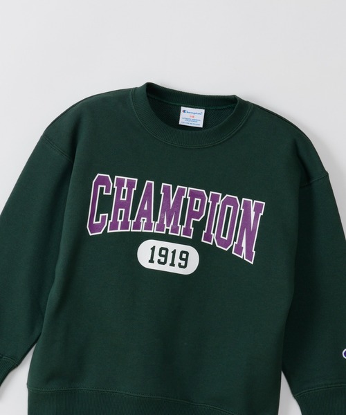 Champion（チャンピオン）の「【Champion/チャンピオン】キッズ クルーネックスウェットシャツ（スウェット・キッズ・ダークグリーン系/グレー/オートミール/ネイビー・160/110/100/150/120/130/140）」の21枚目の写真