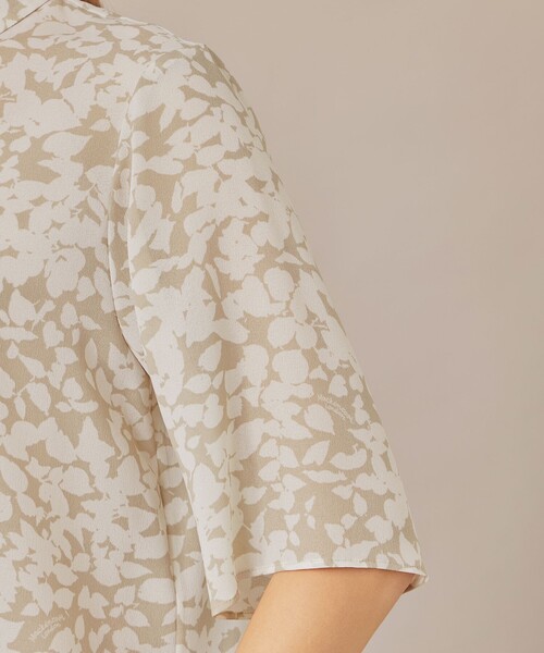 MACKINTOSH LONDON（マッキントッシュ ロンドン）の「【WEB・一部店舗限定】シルエットフラワーブラウス（シャツ/ブラウス・レディース・ブラック/ベージュ・38）」の6枚目の写真