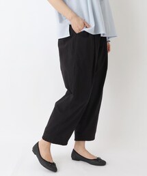 ワッシャー 裾プリーツパンツ