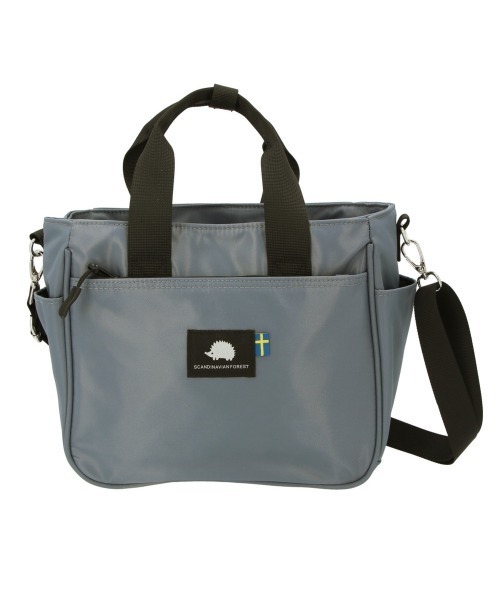 SCANDINAVIAN FOREST（スカンジナビアン・フォレスト）の「SCANDINAVIAN FOREST スカンジナビアンフォレスト 2WAYショルダートートバッグ（ショルダーバッグ・レディース・チャコール/ダークブルー/ブラック/ライトベージュ・FREE）」の4枚目の写真