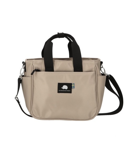 SCANDINAVIAN FOREST（スカンジナビアン・フォレスト）の「SCANDINAVIAN FOREST スカンジナビアンフォレスト 2WAYショルダートートバッグ（ショルダーバッグ・レディース・チャコール/ダークブルー/ブラック/ライトベージュ・FREE）」の3枚目の写真