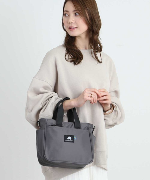 SCANDINAVIAN FOREST（スカンジナビアン・フォレスト）の「SCANDINAVIAN FOREST スカンジナビアンフォレスト 2WAYショルダートートバッグ（ショルダーバッグ・レディース・チャコール/ダークブルー/ブラック/ライトベージュ・FREE）」の5枚目の写真