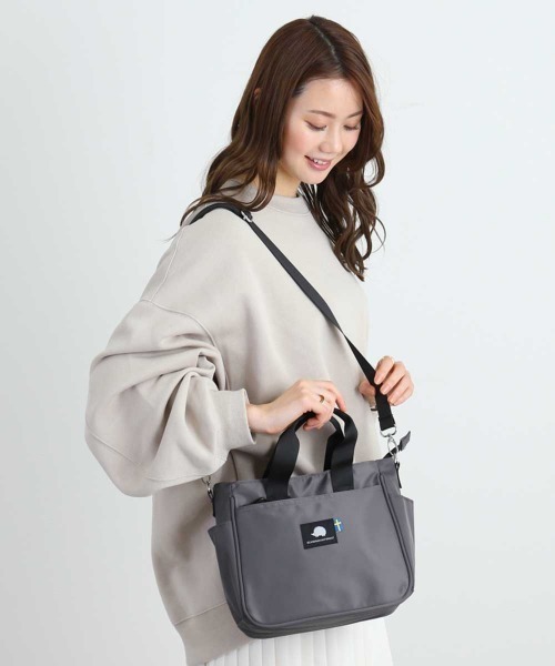 SCANDINAVIAN FOREST（スカンジナビアン・フォレスト）の「SCANDINAVIAN FOREST スカンジナビアンフォレスト 2WAYショルダートートバッグ（ショルダーバッグ・レディース・チャコール/ダークブルー/ブラック/ライトベージュ・FREE）」の8枚目の写真