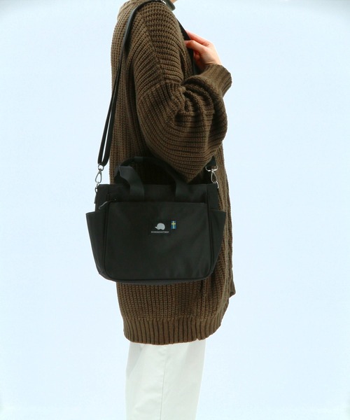 SCANDINAVIAN FOREST（スカンジナビアン・フォレスト）の「SCANDINAVIAN FOREST スカンジナビアンフォレスト 2WAYショルダートートバッグ（ショルダーバッグ・レディース・チャコール/ダークブルー/ブラック/ライトベージュ・FREE）」の7枚目の写真