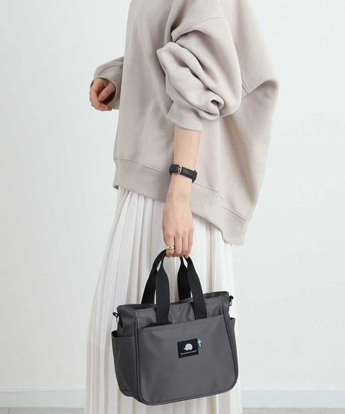 SCANDINAVIAN FOREST（スカンジナビアン・フォレスト）の「SCANDINAVIAN FOREST スカンジナビアンフォレスト 2WAYショルダートートバッグ（ショルダーバッグ・レディース・チャコール/ダークブルー/ブラック/ライトベージュ・FREE）」の9枚目の写真