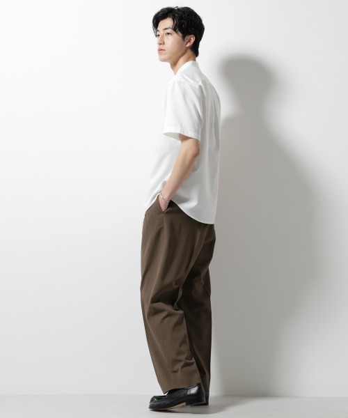 NANO universe（ナノユニバース）の「ハイツイスト2タックスラックス（スラックス・メンズ・ブラック/ブラウン/グレー・S/M/L/XL）」の9枚目の写真