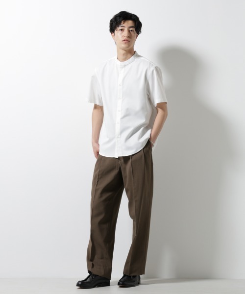 NANO universe（ナノユニバース）の「ハイツイスト2タックスラックス（スラックス・メンズ・ブラック/ブラウン/グレー・S/M/L/XL）」の7枚目の写真