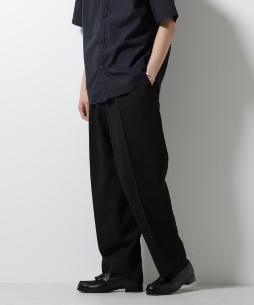 NANO universe（ナノユニバース）の「ハイツイスト2タックスラックス（スラックス・メンズ・ブラック/ブラウン/グレー・S/M/L/XL）」の11枚目の写真