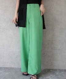 ドライタッチ接触冷感カラーワイドパンツ
