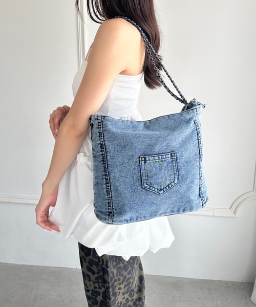 ダコタ デニムトートバッグ ピット 肩掛け可能 A4サイズ収納可能 Dakota トートバッグ(大) 帆布 コットン ダコタ シンピット A4