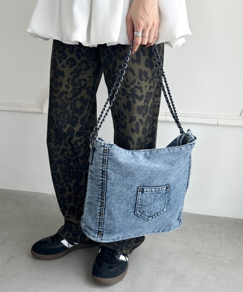 DOLCE&GABBANAデニムバッグ スタッズ付き DOLCE&GABBANAデニムバッグ スタッズ付き