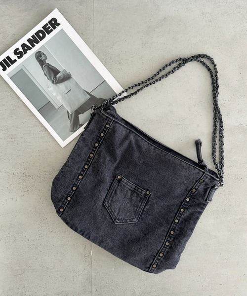 DOLCE&GABBANAデニムバッグ スタッズ付き DOLCE&GABBANAデニムバッグ スタッズ付き